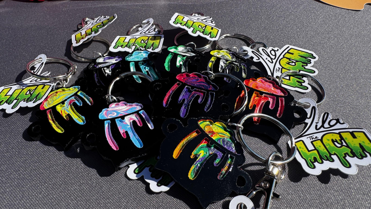 Pride Cauldron 2D Keychain