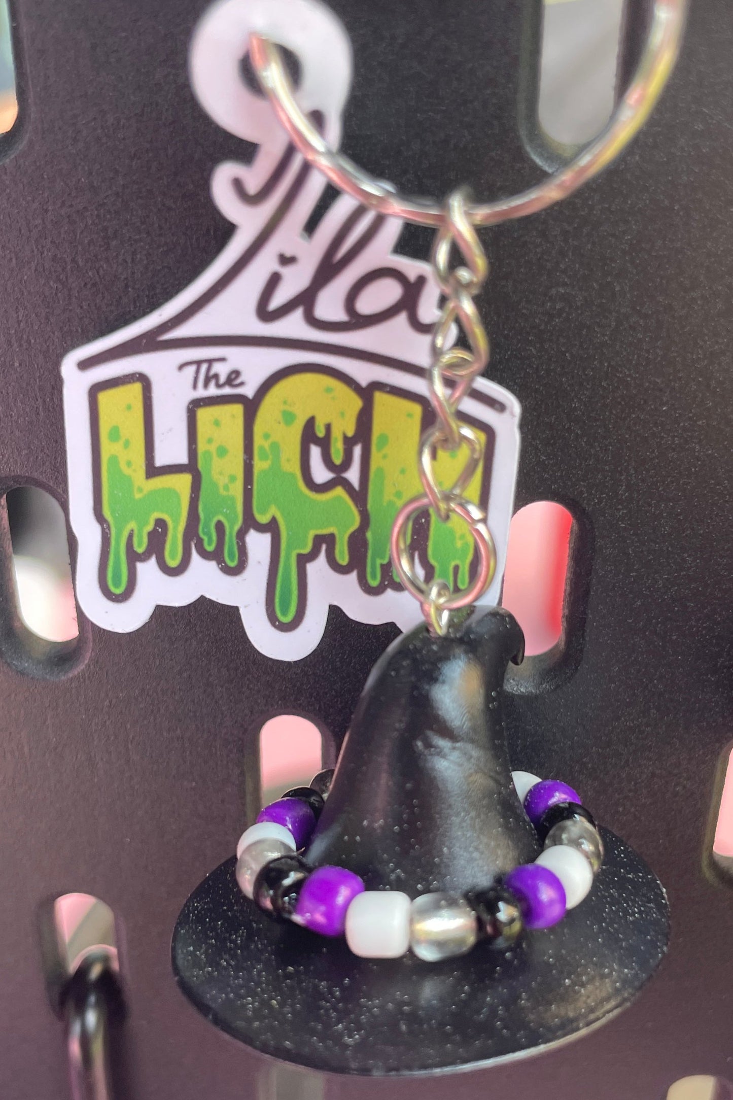 Pride Witch Hat Keychain