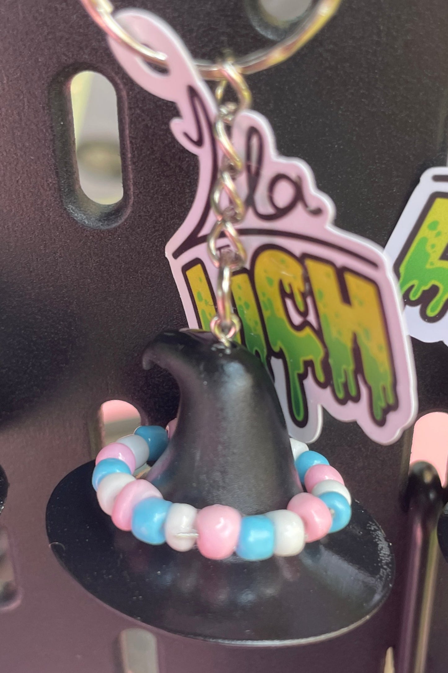 Pride Witch Hat Keychain