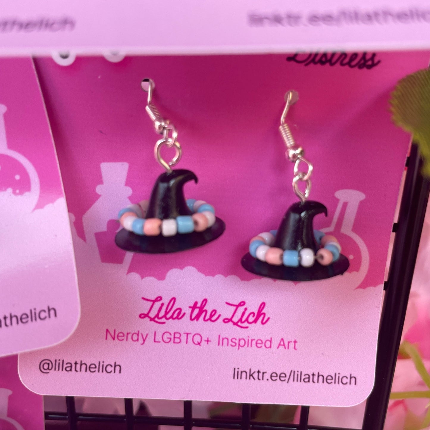 Pride Witch Hat Earrings