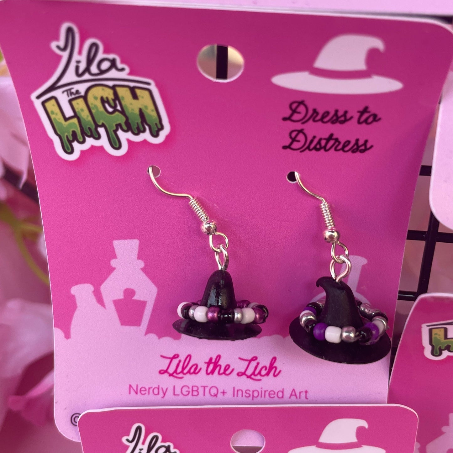 Pride Witch Hat Earrings