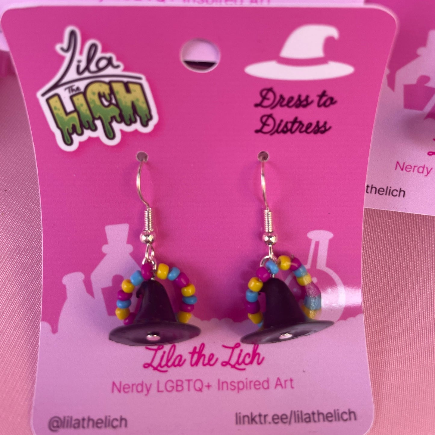 Pride Witch Hat Earrings