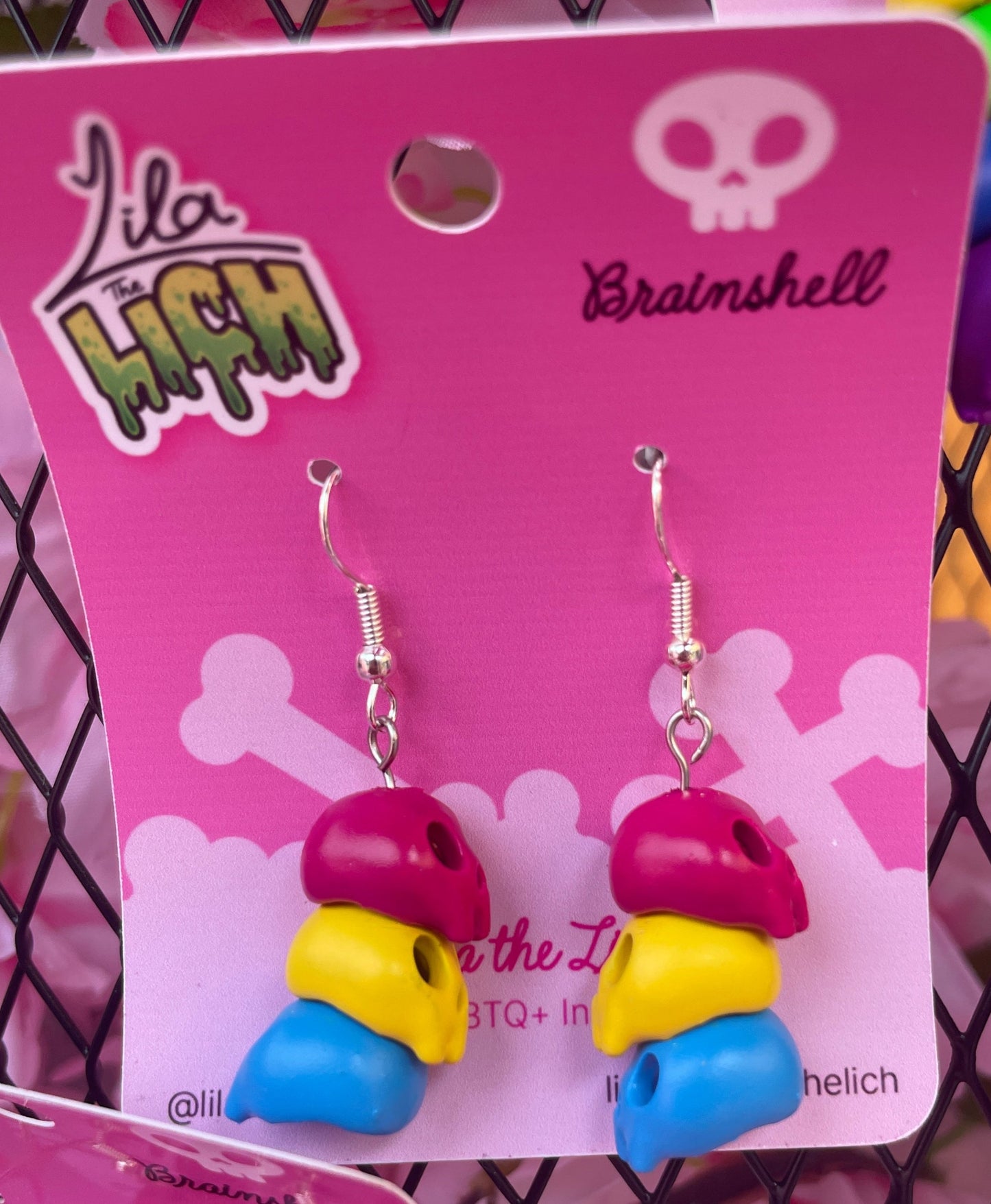 Pride Skull Earrings