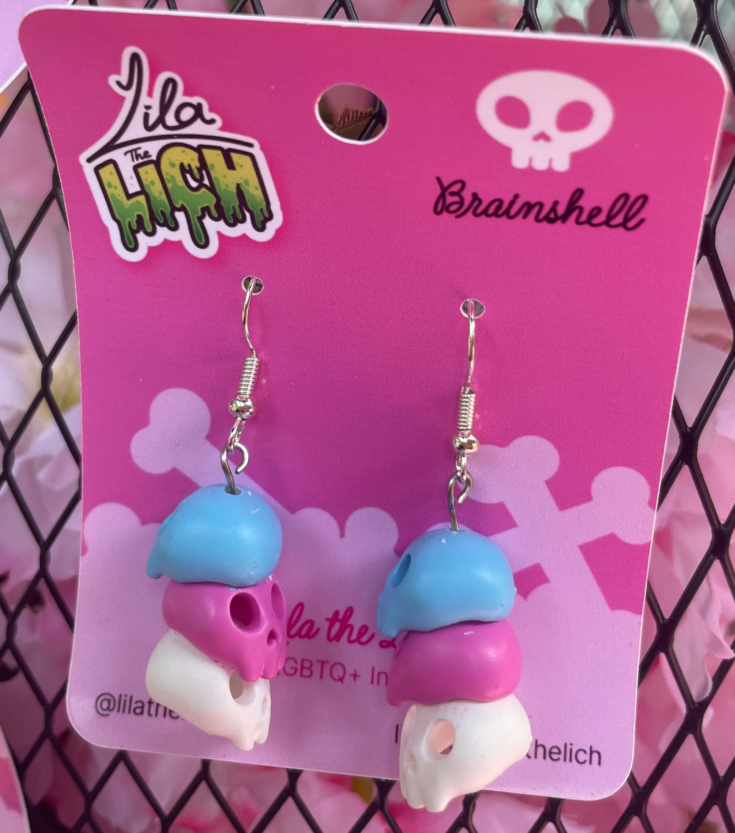 Pride Skull Earrings