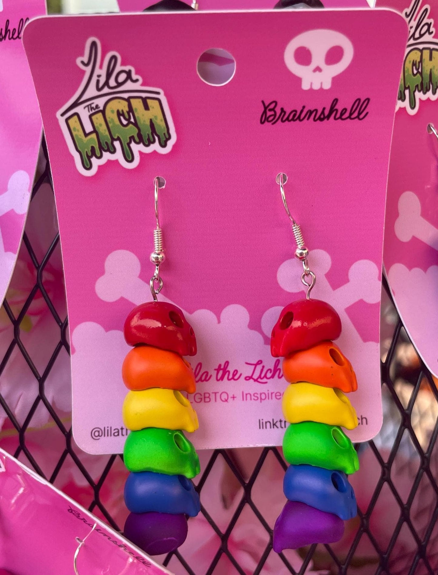 Pride Skull Earrings