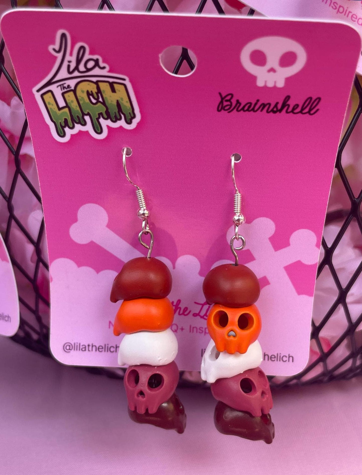 Pride Skull Earrings