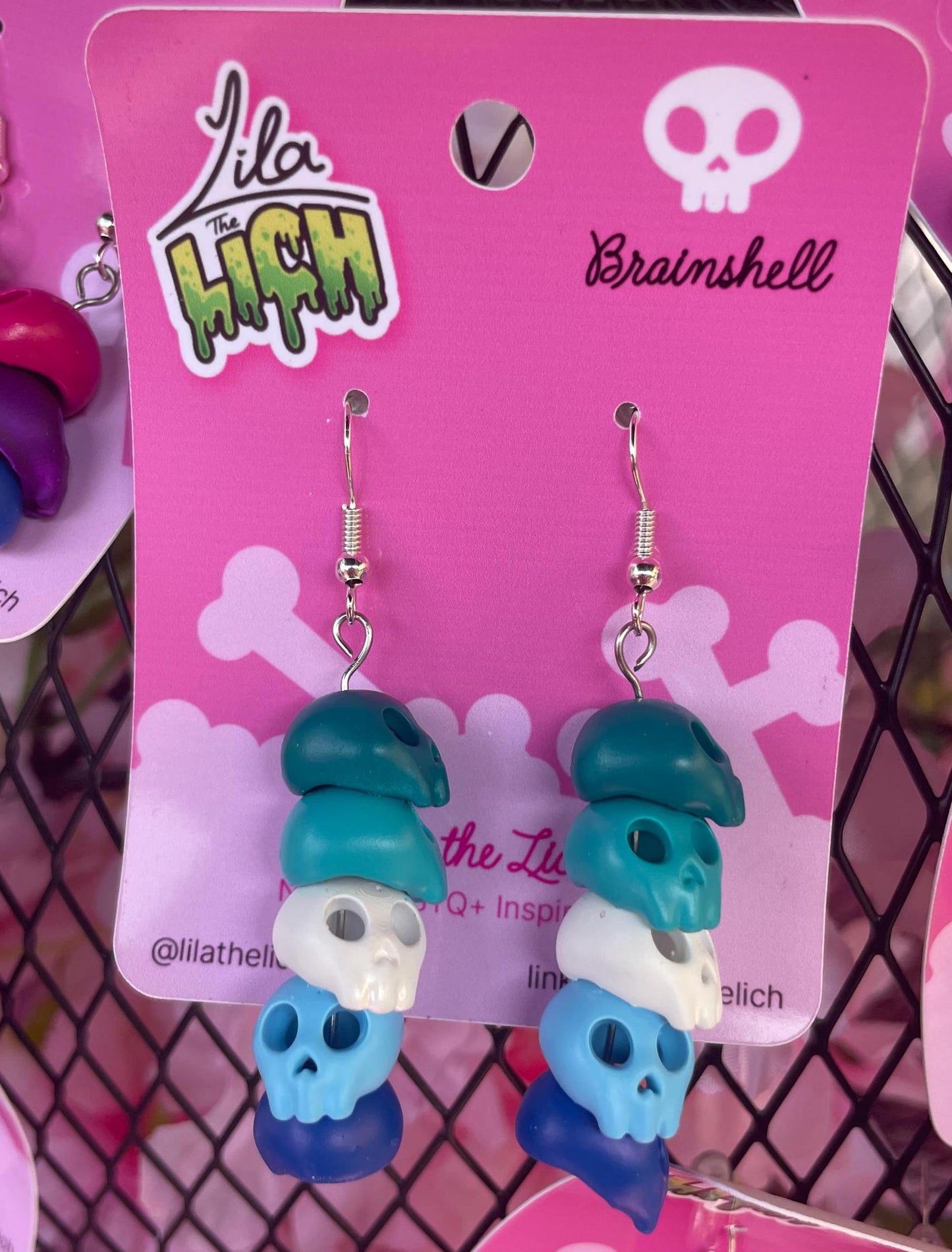 Pride Skull Earrings