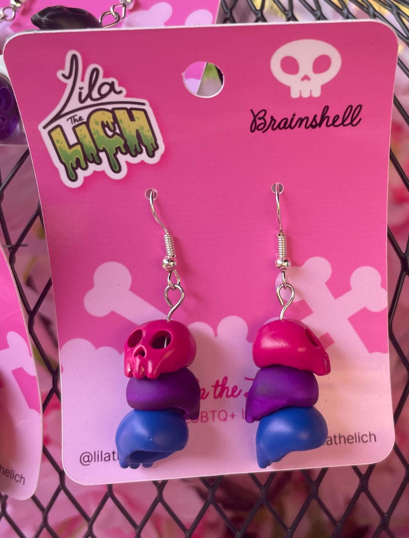 Pride Skull Earrings