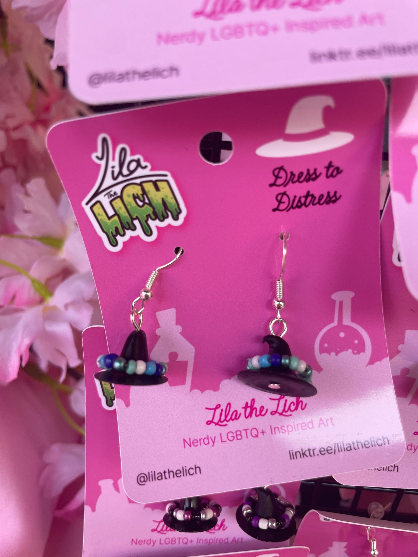 Pride Witch Hat Earrings